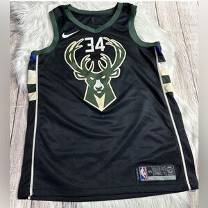 Nike Swingman Black Giannis Antetokounmpo Jersey Men’s Size M